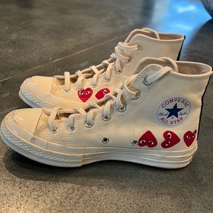 Cdg converse unisex play hi-top W8 M6